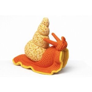 Handmade Crochet Snail Amigurumi Ocean Sea Life Plush Shelf Decor Nautical